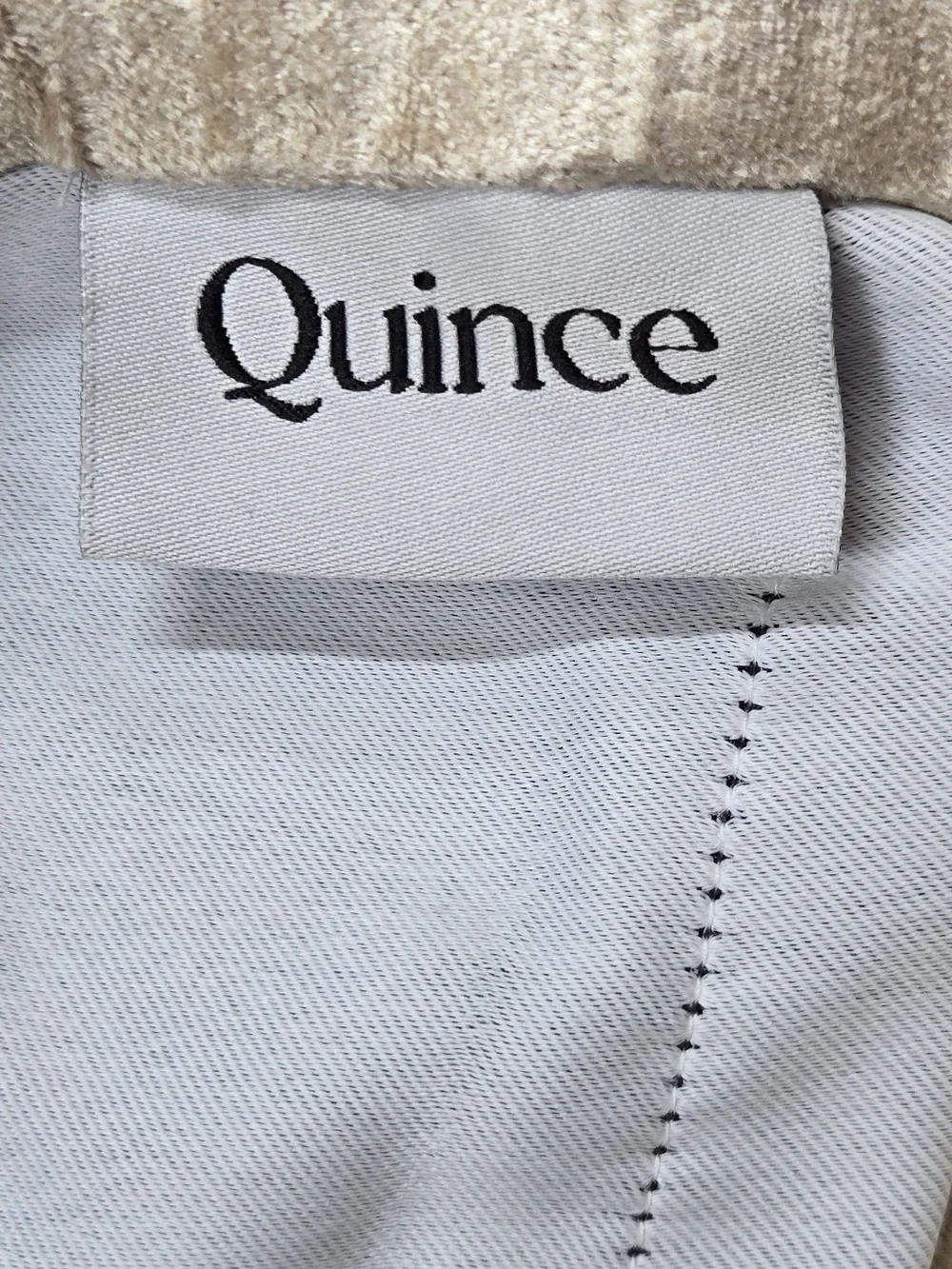 NWOT QUINCE Set Of 2 48x84 Luster Velvet True Blackout Curtains Champagne 8926